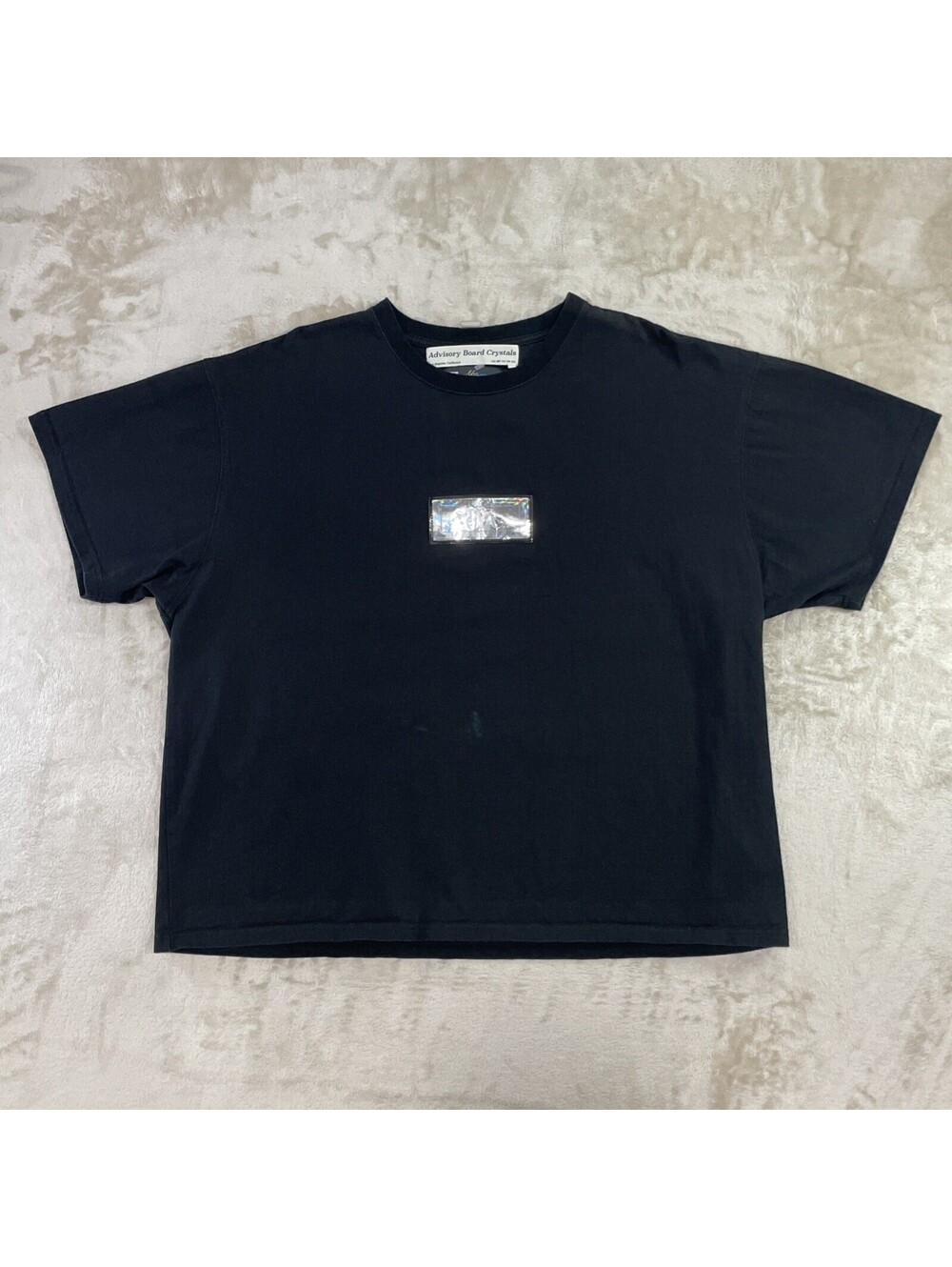 RARE Kith x ABC Advisory Board Crystals Hologram Box Logo T-Shirt Black Mens XXL